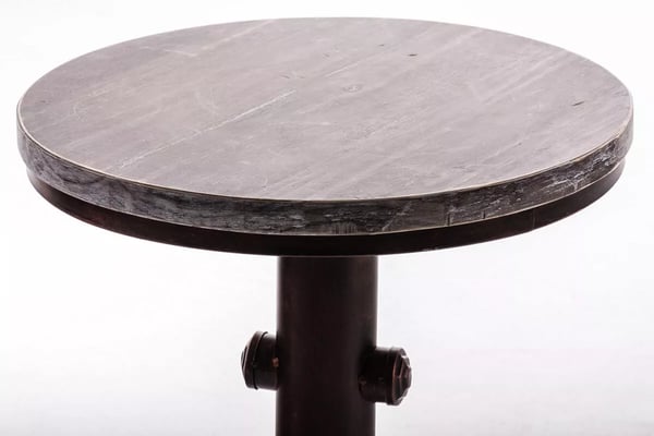 Lumos Bronze justerbart barbord med træplade og metalramme