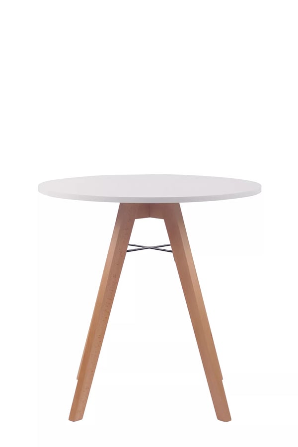 Ruokapöytä Viktor pyöreä 75cm MDF / Pyökki valkoinen