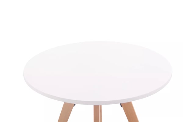 Ruokapöytä Viktor pyöreä 75cm MDF / Pyökki valkoinen