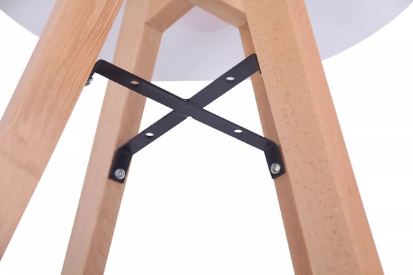 Ruokapöytä Viktor pyöreä 75cm MDF / Pyökki valkoinen
