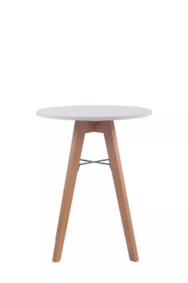 Pyöreä Ruokapöytä Viktor, Pihasaarni, Valkoinen, Ø 60cm