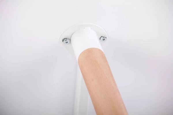 Abenra 80 cm rundt spisebord i træ - hvidt