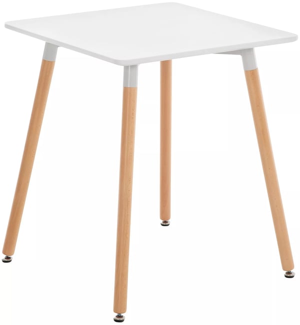 Viborg Hvidt Træ Køkkenbord - 60x60 cm