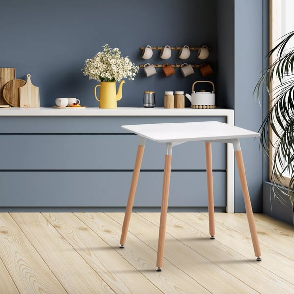 Viborg Hvidt Træ Køkkenbord - 60x60 cm