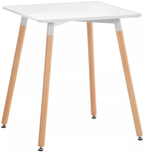 Viborg Hvidt Træ Køkkenbord - 60x60 cm