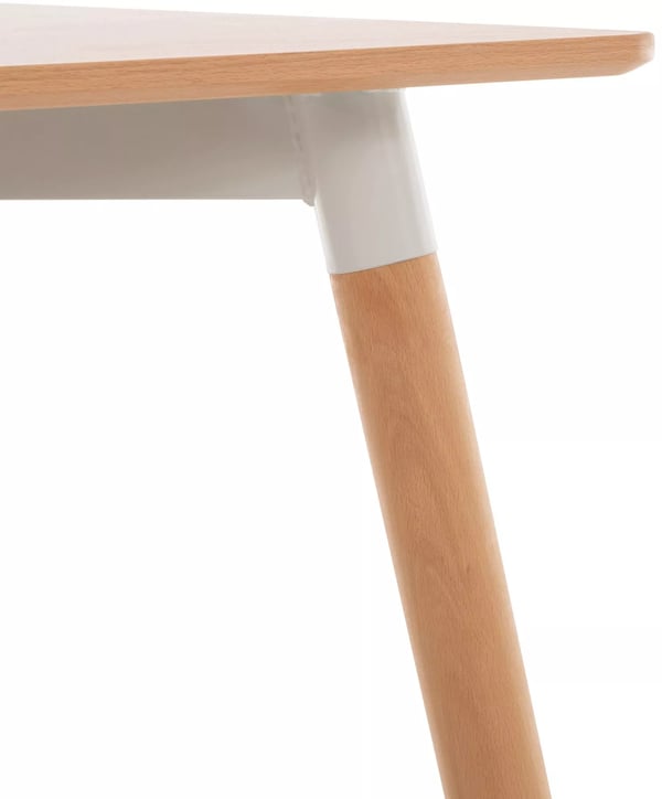 Viborg 80 cm massiivipuinen ruokapöytä, luonnonvärinen