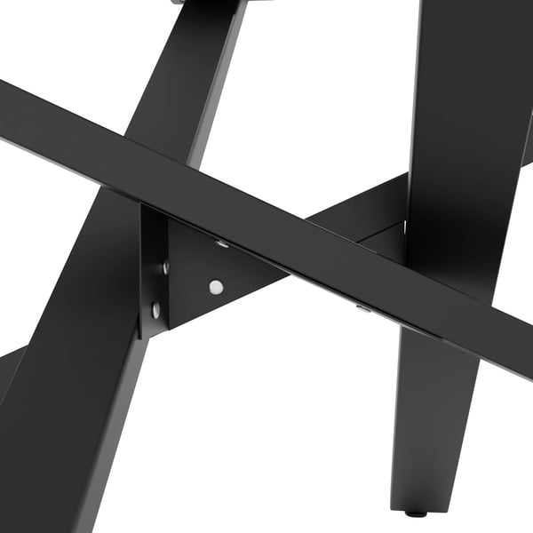 Jimmy Bordben Metal Sort Mikado Form Spisebordsstel 160x80x72 cm