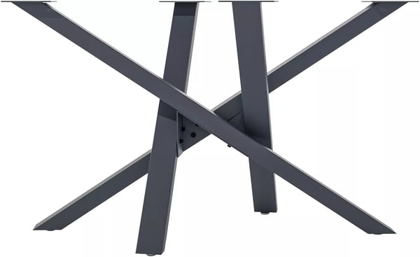 Jimmy Mikado Style Bordben, Grå Metal, 120x60x72 cm