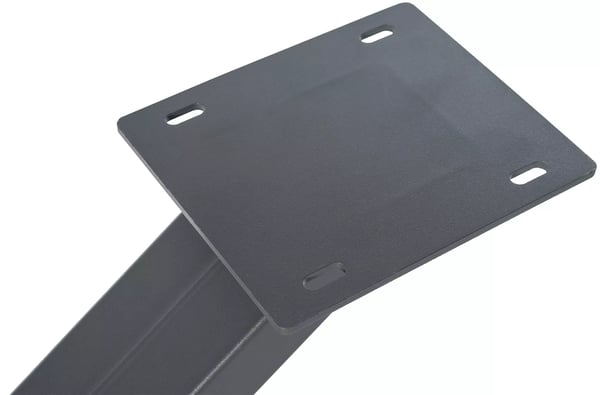 Jimmy Mikado Style Bordben, Grå Metal, 120x60x72 cm