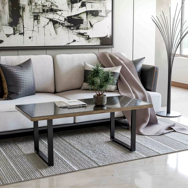 2x Pöydänjalat Velden 30 cm, Musta Metallinen Sohvapöytän Jalka, 43 cm Korkea