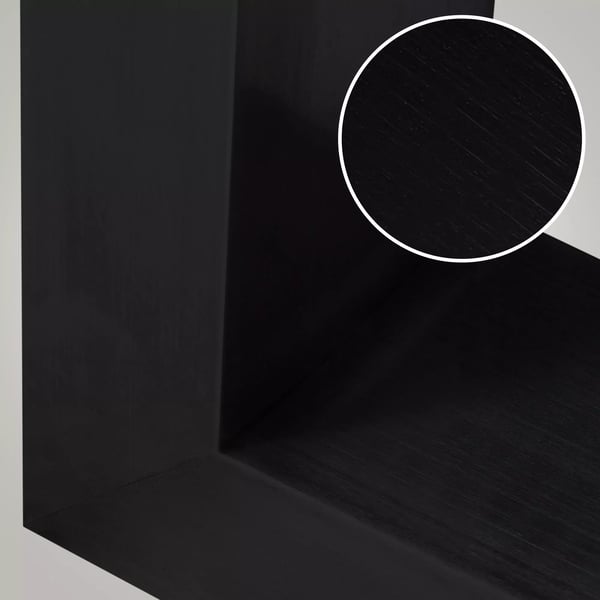 2x Pöydänjalat Velden 30 cm, Musta Metallinen Sohvapöytän Jalka, 43 cm Korkea