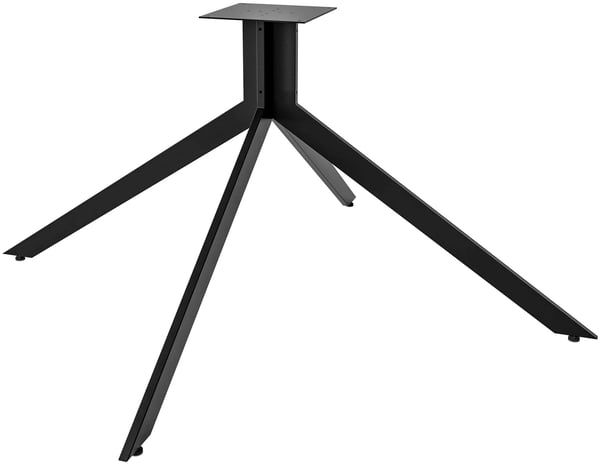 Ladera Bordben i Industriel Stil Sort Metal med Stålrørstel - 117x72x60 cm, 100 kg Bæreevne