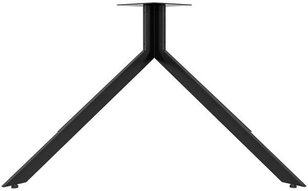 Ladera Pöytäjalat, Musta Metallirunko, Teräsputkiteline, 117x60x72cm, Max. 100kg