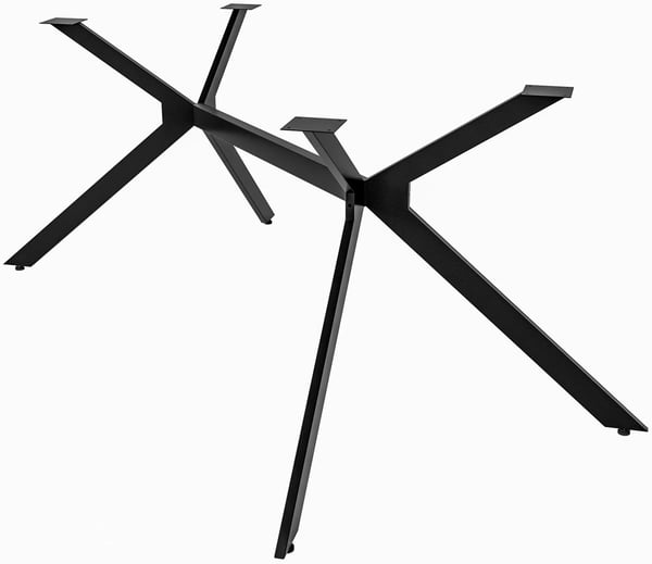 Cascada M Bordben - Mat Sort Metalramme, Industriel Stil, Kraftig (120 kg), DIY Bordstel