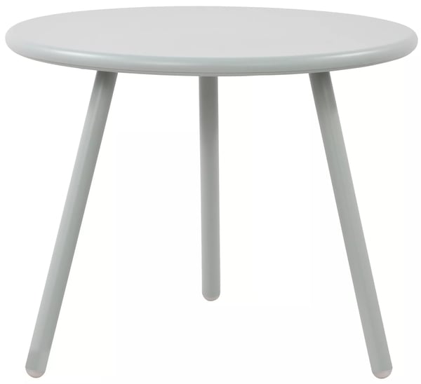 Berea Turkis Udendørs Sofabord - Plastplade, Metalramme, 50 cm Diameter