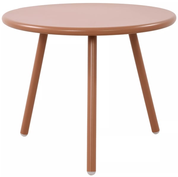 Berea udendørs sofabord med metalben - Terracotta plastik bordplade
