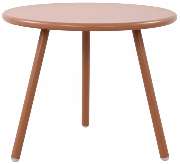 Berea udendørs sofabord med metalben - Terracotta plastik bordplade