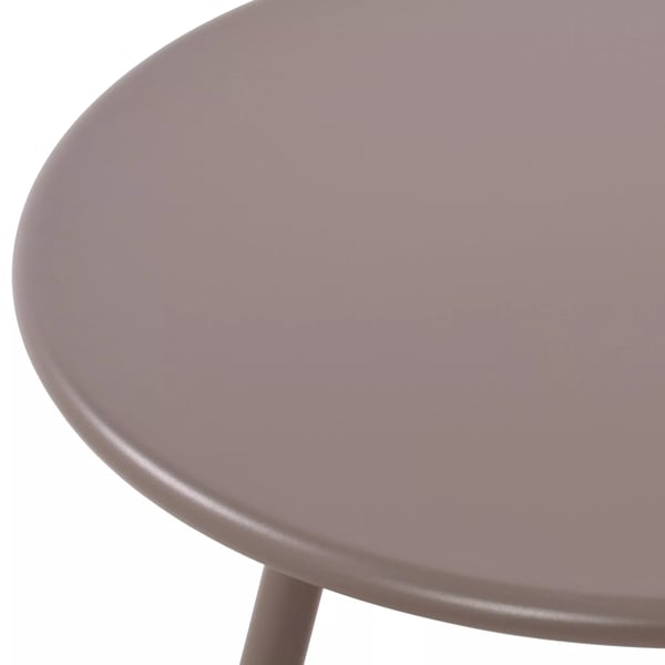 Minot Taupe sofabord i plast med metalramme