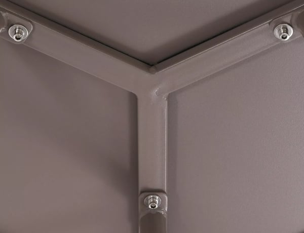 Minot Taupe sofabord i plast med metalramme