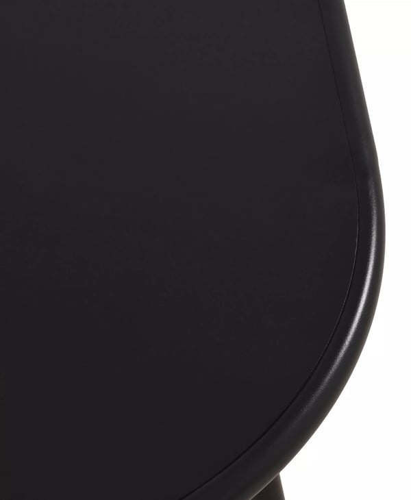Velva Udendørs Sofabord - Sort Plastplade med Rustbestandig Metalramme, 80cm