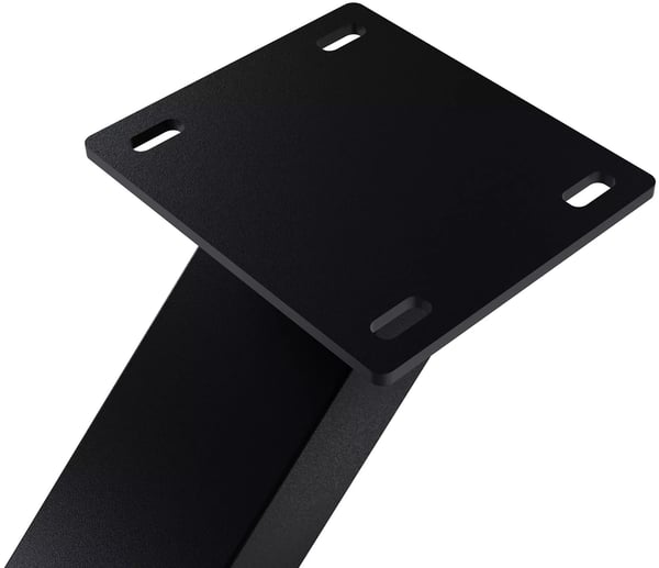 Finney bordben i industriel stil, sort metal, 20 kg, 140x70x72 cm