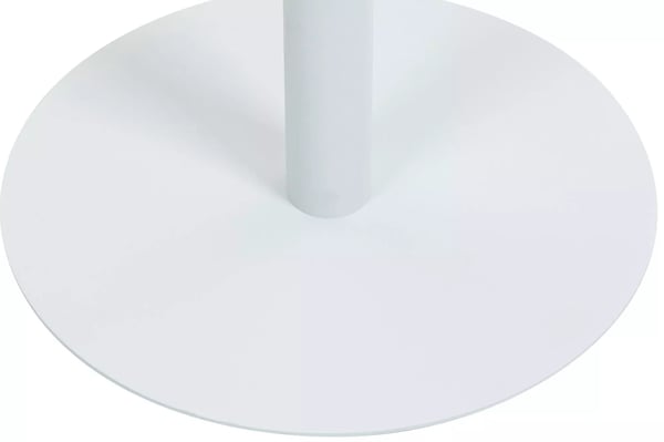 Hereford pyöreä seisomapöytä 75cm, puu/metalli, valkoinen