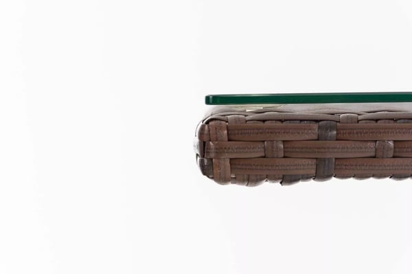 Palermo Bord Heather Brun Plast med Aluminiumsstativ 59x59x72.5cm