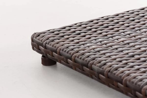 Palermo Bord Heather Brun Plast med Aluminiumsstativ 59x59x72.5cm