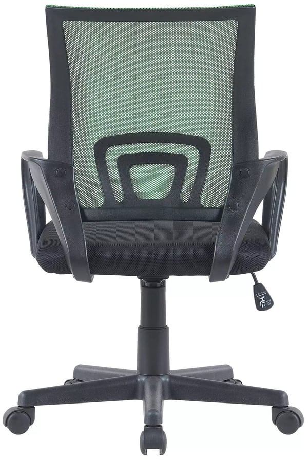 Genius Ergonomisk Kontorstol - Grøn Imiteret Læder, Plaststel, Netryg