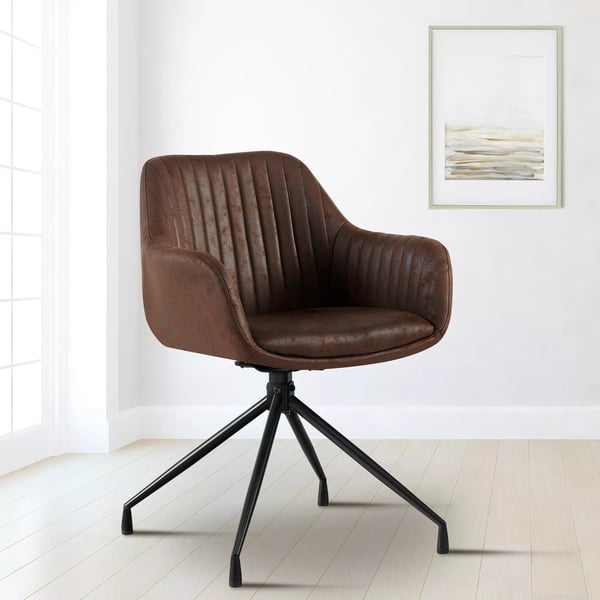 Welby-ruokatuolisetti, 2 kpl, tummanruskea/matta musta metalli