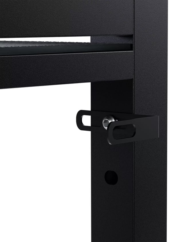 Gannet Mat Sort Metal Vaskemaskine Hyldeholder - 300 kg Bæreevne, Højdejusterbar