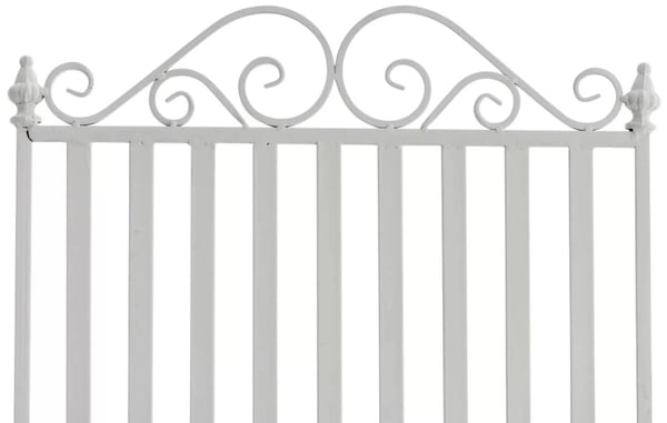Sæt med 2 Smilla hvide gyngestole i metal til have eller terrasse