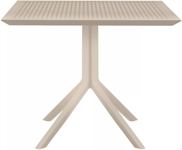 Sky 80 cm spisebord - UV-resistent vejrbestandig polypropylen, taupe
