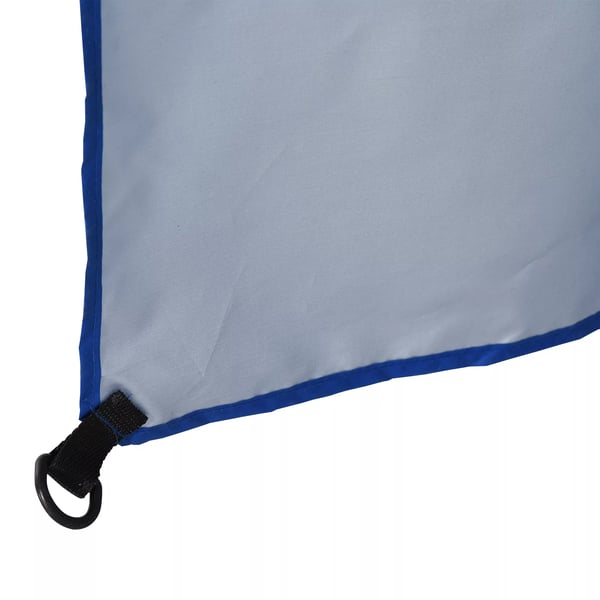 Outsunny parasol strandparasol med sidevæg, polyester, blå, 2,2xH2,2m