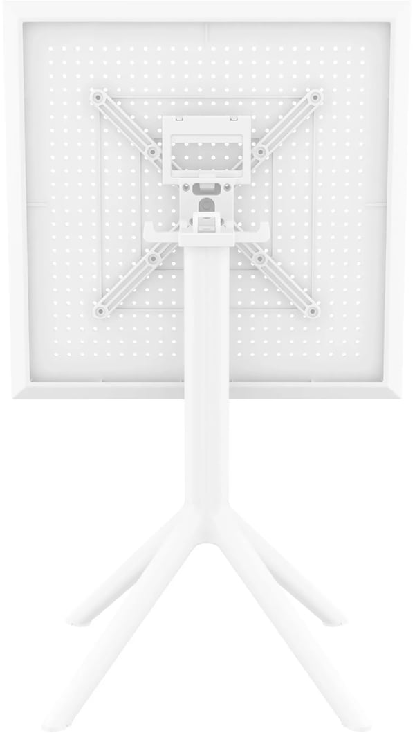 Sky Firkantet Klapbord - Hvid Plast, 60x60x74 cm