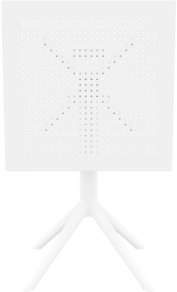 Sky Firkantet Klapbord - Hvid Plast, 60x60x74 cm