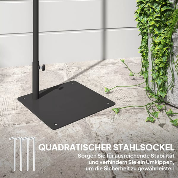 Outsunny Rattan Solcellelampe til haven - Gul PE-rattan, IP44, automatisk lyssensor