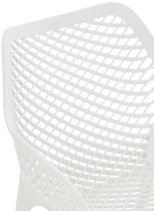 Air XL Hvid Plast Havestol - Indendørs/Udendørs, Stabelbar, 4 kg, 60x57x81cm