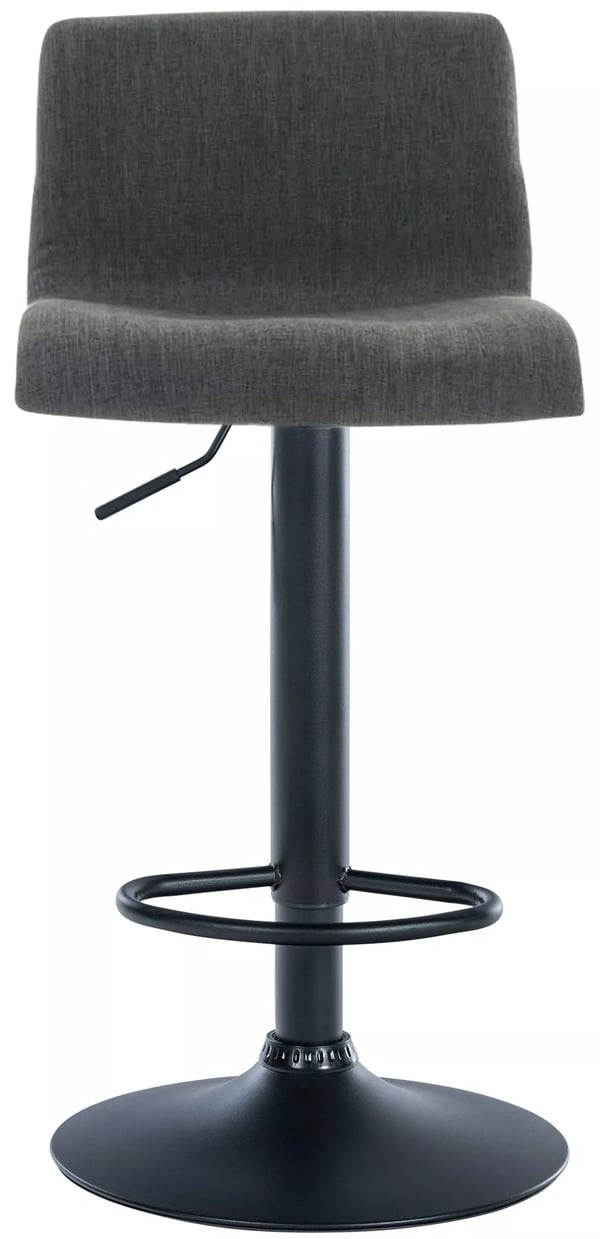Baarijakkara Hoover, tummanharmaa kangas, krominvärinen metalliteline