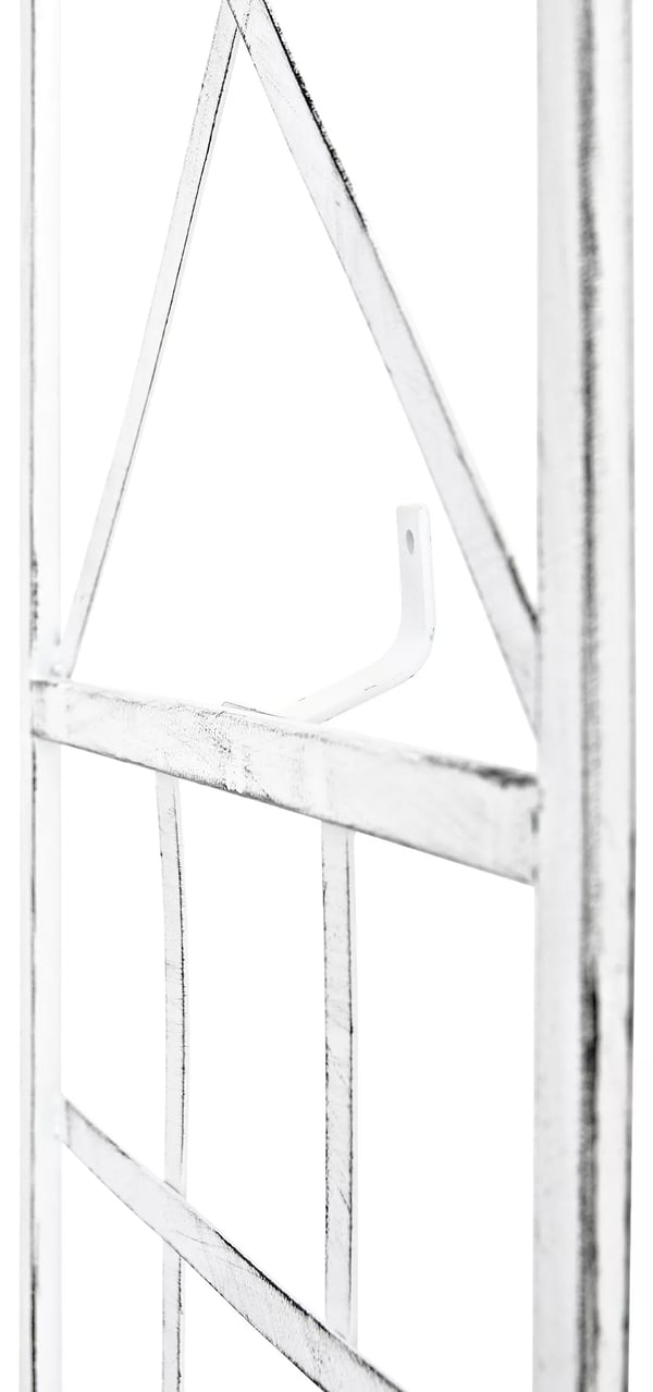 Trigo-rankkikierre metallia antiikin valkoinen 40x198cm