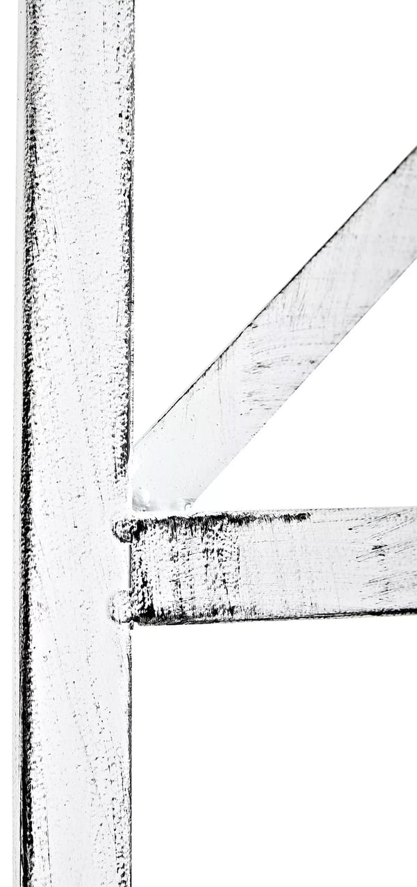 Trigo-rankkikierre metallia antiikin valkoinen 40x198cm