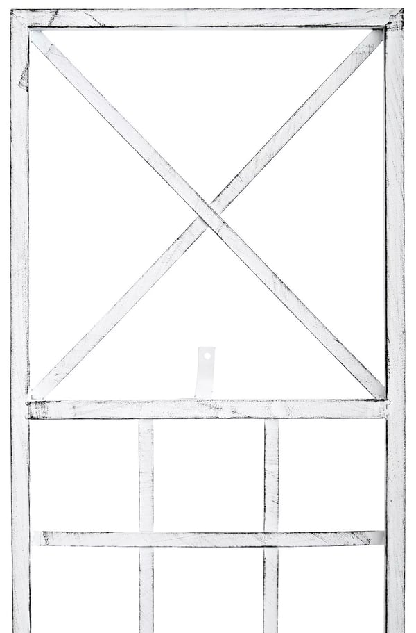Trigo-rankkikierre metallia antiikin valkoinen 40x198cm