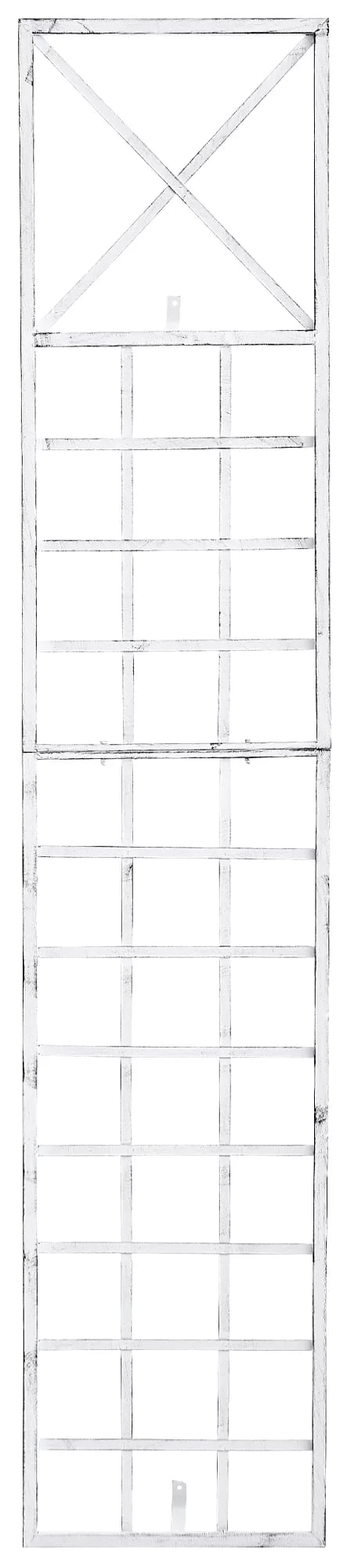 Trigo-rankkikierre metallia antiikin valkoinen 40x198cm