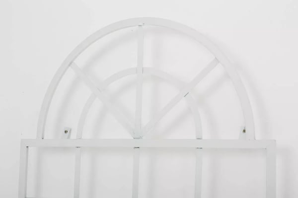 Viva Spaljé i Metall för Klätterväxter och Rosor, Vit Antik Patina, 180cm Höjd