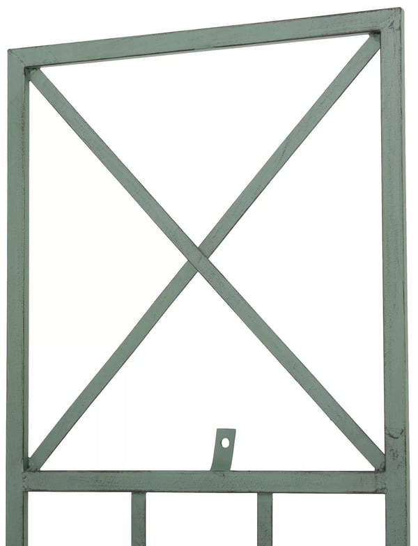 Trigo Metallinen Rankkikierre, Antiikin Vihreä, 198 cm Korkea, Puutarhakoriste