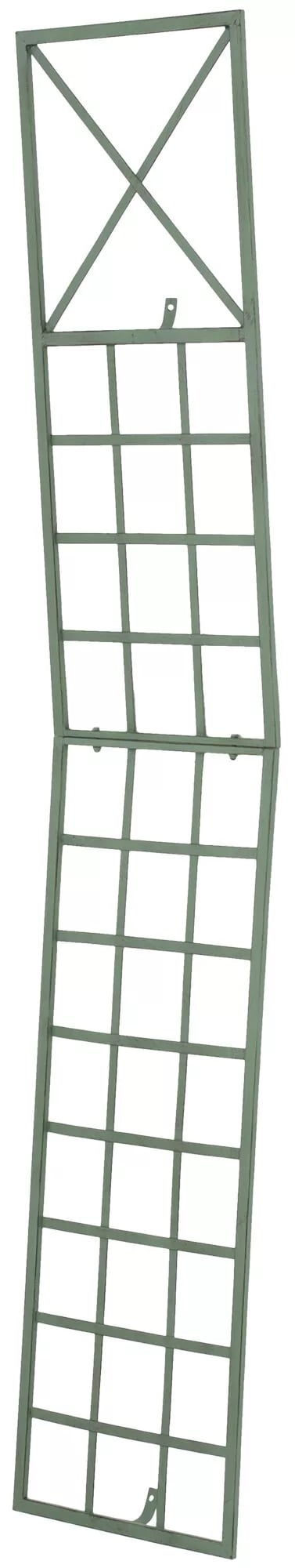 2 kpl Ruusukaari Trigo, Antiikin Vihreä Metalli Kiipeilytuki Seinälle, 198 cm