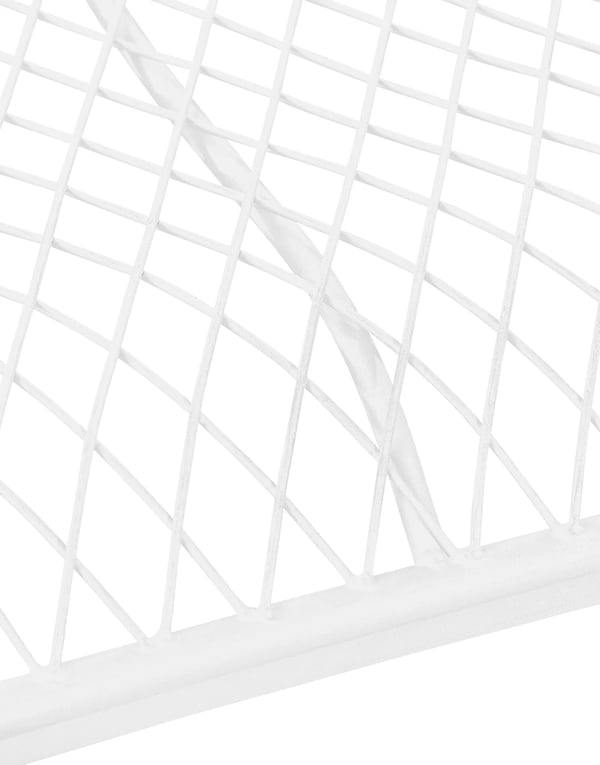 Tara Hvid Metal Havebænk - 113x47x89cm