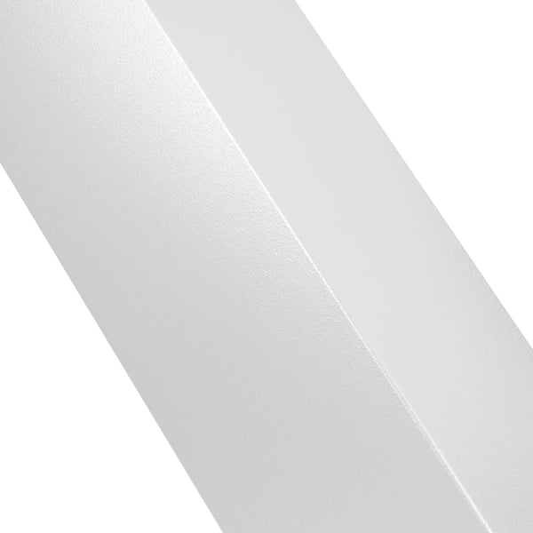 Hardwick Metalbordben 71 cm Højde Hvid Pulverlakeret Stål Industriel Stil (120x68x71 cm)