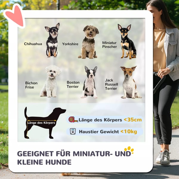 PawHut Hundeklapvogn Dybgrå - Foldbar til op til 10kg hunde & katte med pude, mesh vinduer, kopholder, opbevaring