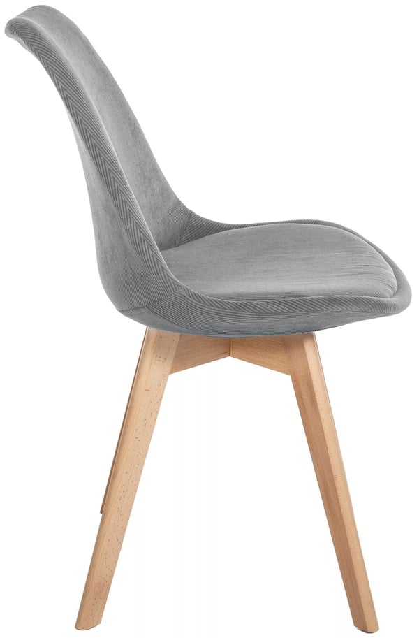 Sæt med 4 Linares spisebordsstole Cord